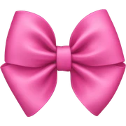 Pink bow sticker