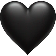 Black heart sticker