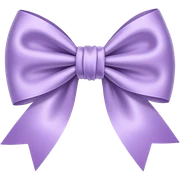 Light purple bow sticker
