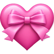 Pink heart with pink bow sticker