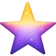 Bright star sticker