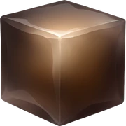 Smokey quartz cube sticker