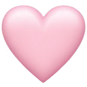 Pastel pink heart  sticker