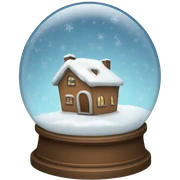 Snow globe sticker
