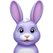 lilac bunny sticker