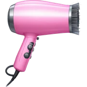 Pink hair dryer sticker