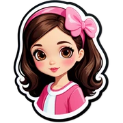 Girly girl sticker