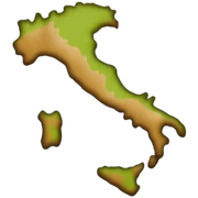 Italy map sticker