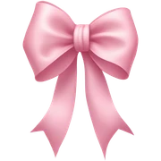 light pink ribbon bow sticker