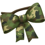 Camo bow sticker
