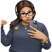 girl with jewelry and phone sticker
