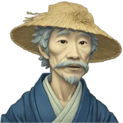 Hokusai in the style of Van Gogh sticker