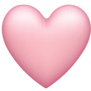 Light pink heart sticker