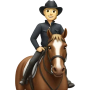 horse riding sticker