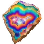 rainbow geode sticker