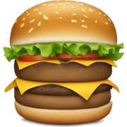 Burger sticker