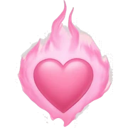 Light pink hearth sticker