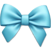 light blue bow sticker