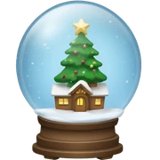 christmas snow globe  sticker