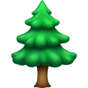 Cozy Christamas green tree sticker