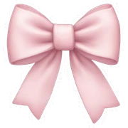 Light pink bow sticker