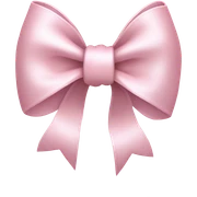 pale pink bow sticker