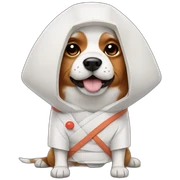 Dog dressed as nigiri sticker