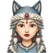 Wolf Jagd frau sticker