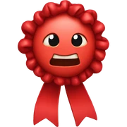Red ribbion  sticker