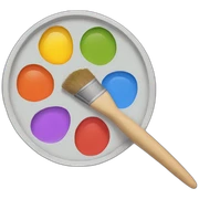painting palette sticker