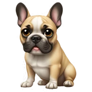 French bulldog  sticker