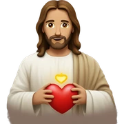 Jesus And heart sticker