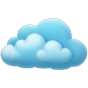 sky blue cloud sticker