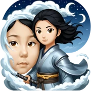Moonlit Samurai sticker