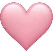 Light pink heart sticker