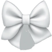 White bow sticker