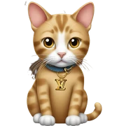 Louis Vuitton Cat sticker