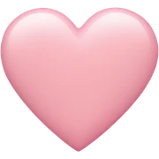 Pastel pink heart sticker