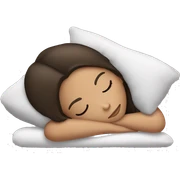 Brunette girl sleeping sticker