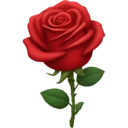 Red rose sticker