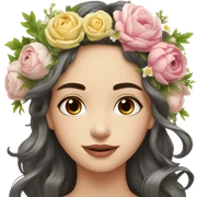 Flower crown  sticker