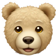 beige teddy bear sticker