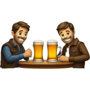 swiss friends in pub drinking beer sticker