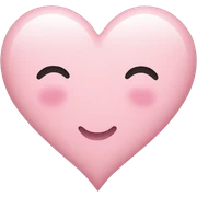 Light pink heart sticker