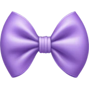 light purple bow sticker