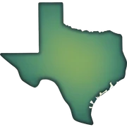 Map of texas sticker