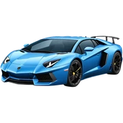 Blue Lamborghini Aventador  sticker