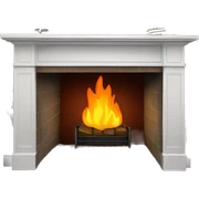 Fireplace sticker