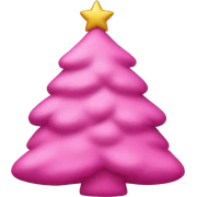 pink christmas sticker