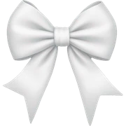 Aesthetic white bow sticker